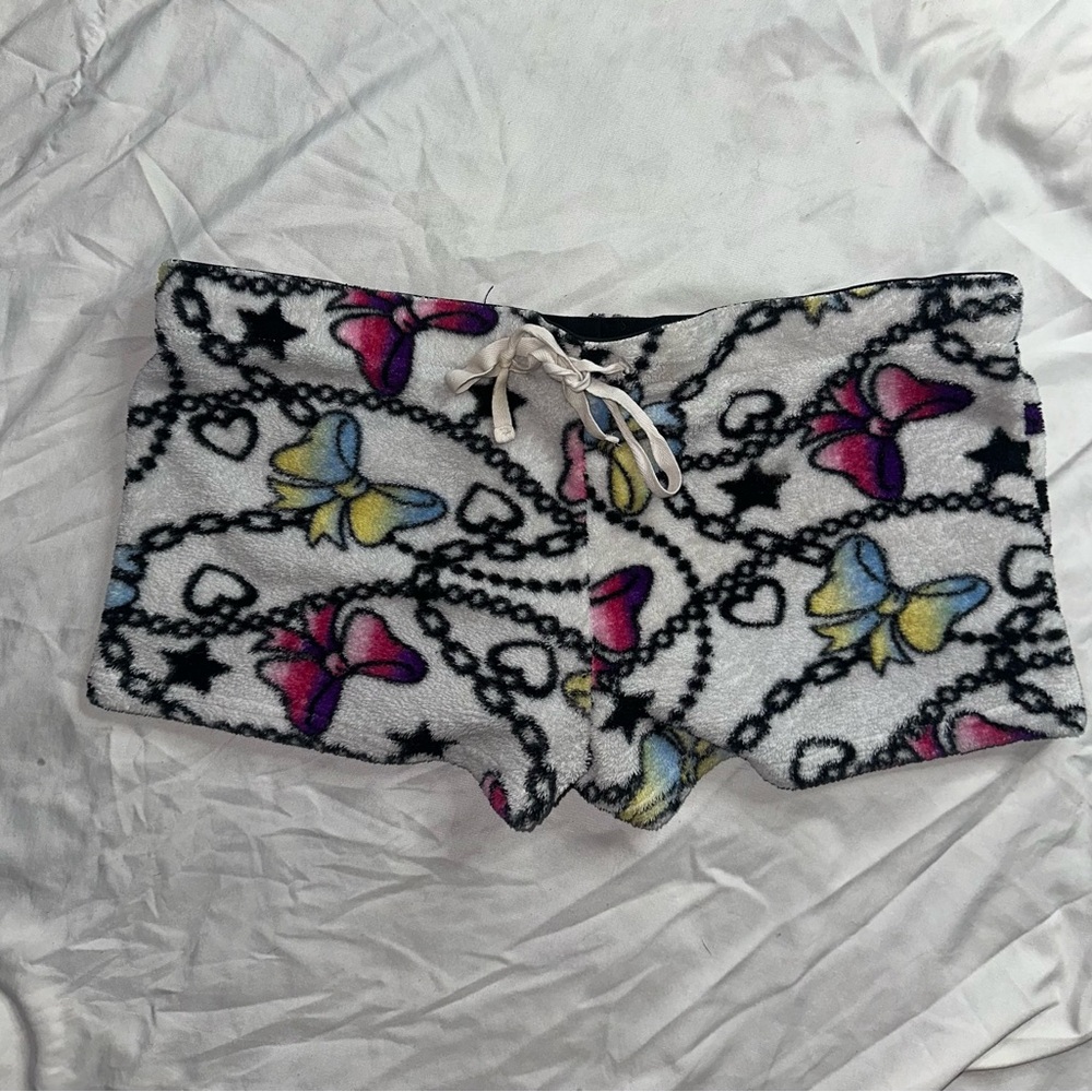 Candie's Multicolor Patterned Fleece Shorts